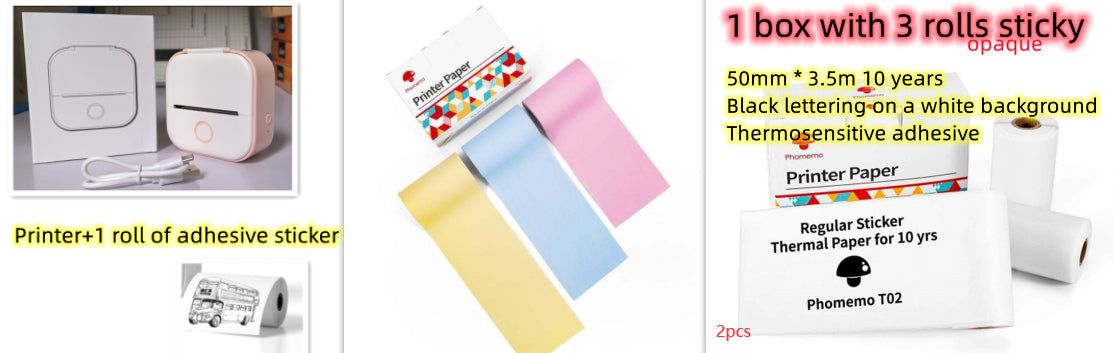 Portable Mini Bluetooth Thermal Label Printer