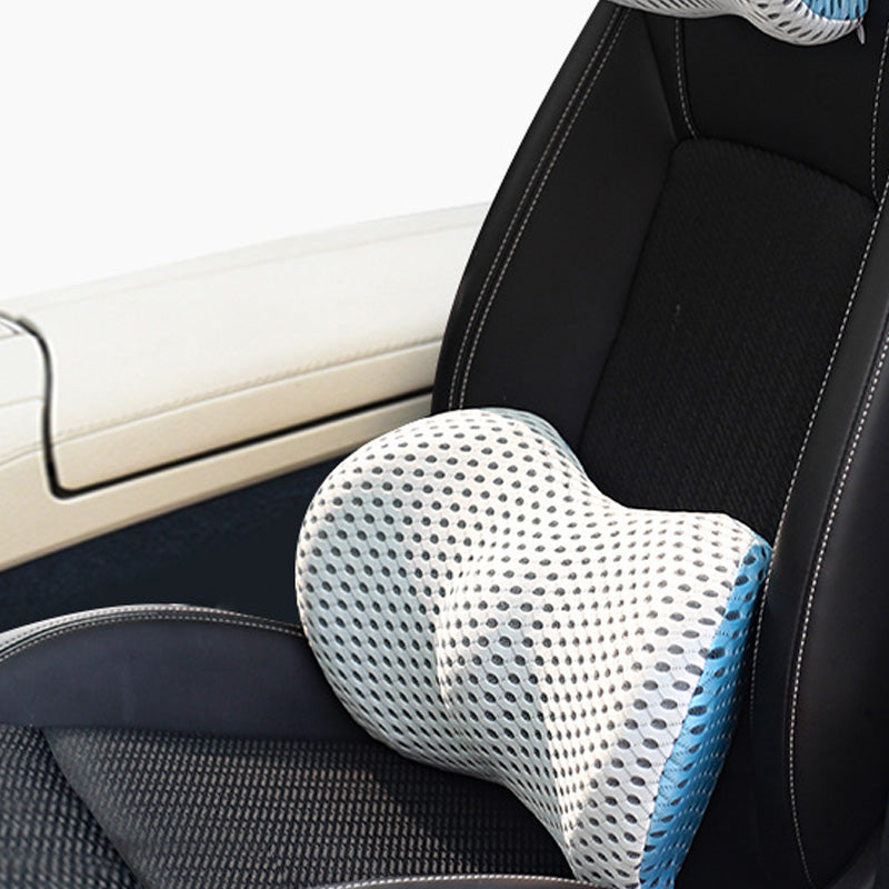 Memory Foam Car Headrest Lumbar Support Set