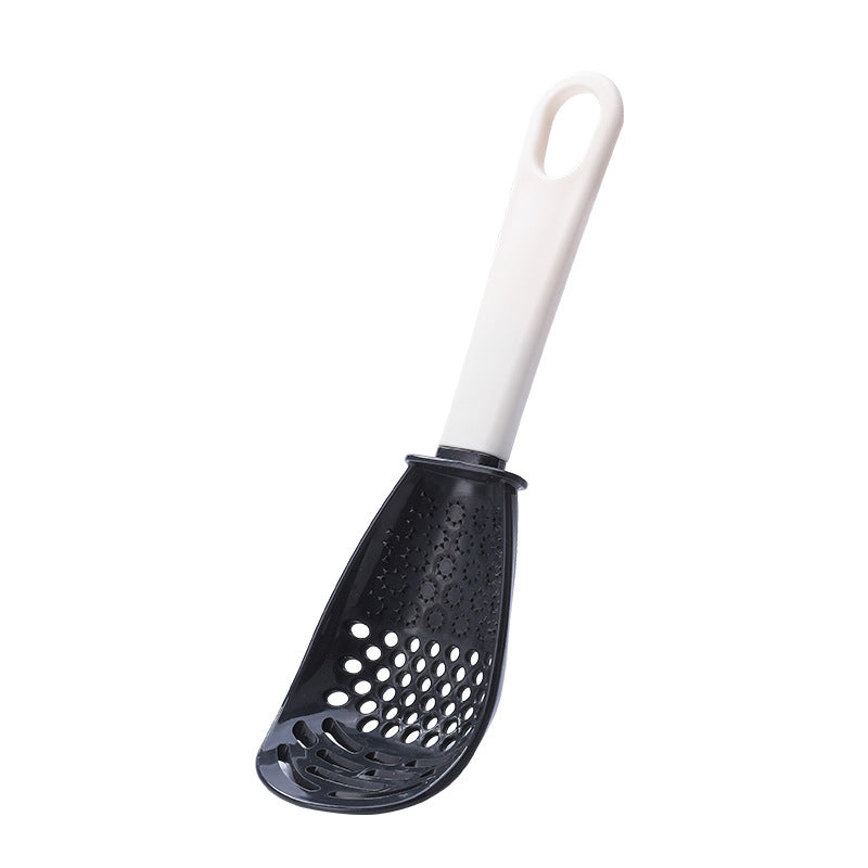 Multifunctional Slotted Cooking Spoon – Grinder, Masher, Garlic Press & Stir‑Fry Spatula in One