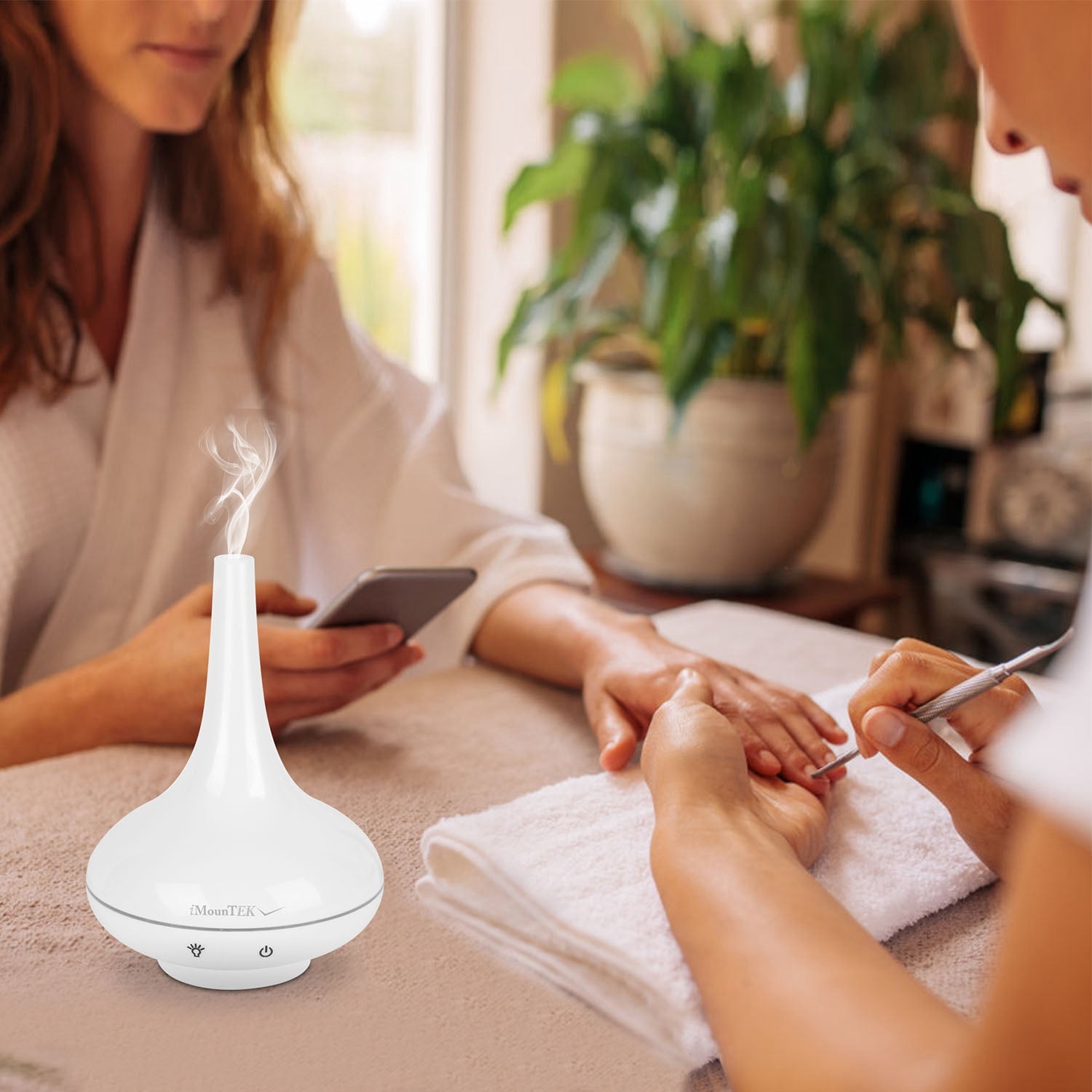 Cool Mist Humidifier Ultrasonic Aroma Essential Oil Diffuser With 7 Color LED Lights Waterless Auto Off For Office Home Room Study Yoga Spa