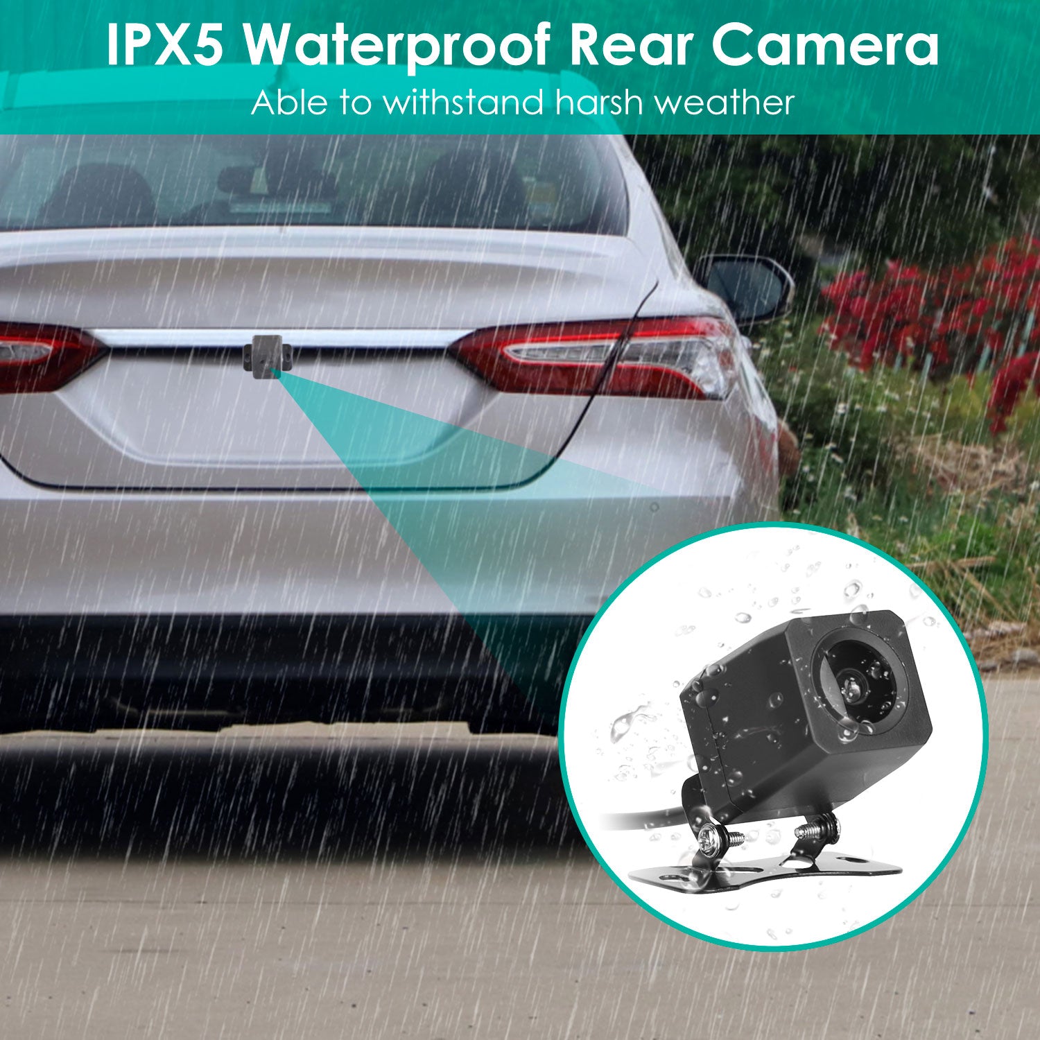 2K Car DVR 3 Channel Dash Cam Camcorder Camera Recorder With 140 Degree Angle GPS WiFi Night Vision G-sensor Loop Recording Parking Monitor