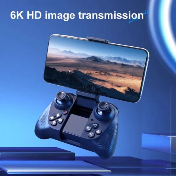 6K HD Dual Camera Foldable Drone with WiFi FPV – Beginner-Friendly Smart RC Quadcopter with Altitude Hold & One-Key Return