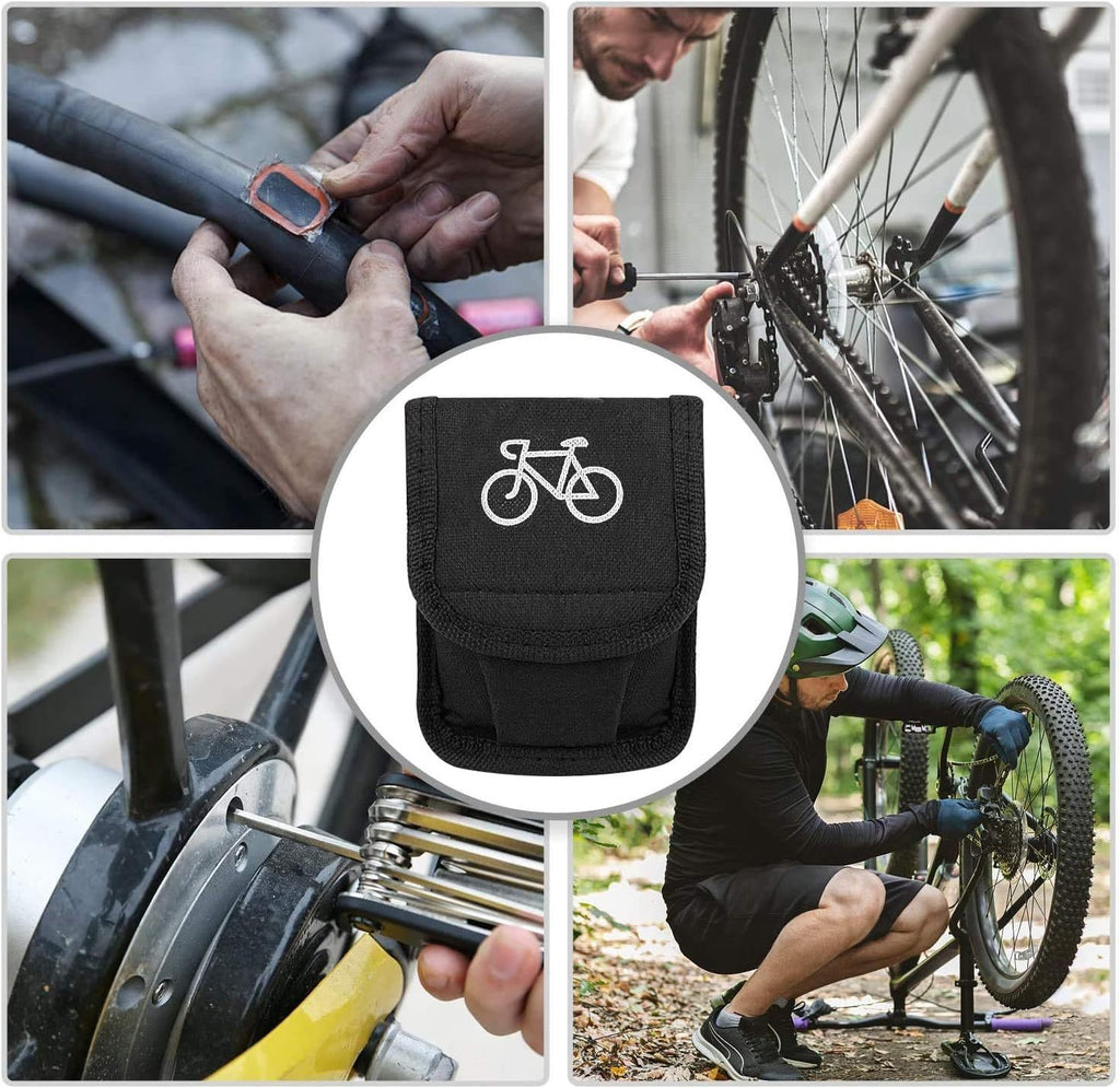 16-in-1 Heavy-Duty Bike Repair Kit With 16-ToolMultifunctional Hex Key Set Puncture Patch &Tire Repair Kit For Mountain Road BikesMotorcycles