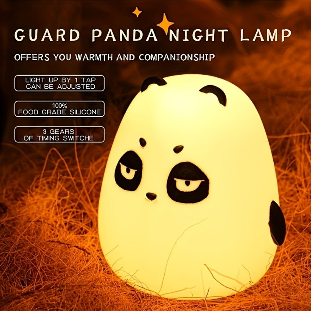 LED Cute Rainbow Light Changing Silicone Light Pat Control USB Charging Soft Silicone Light