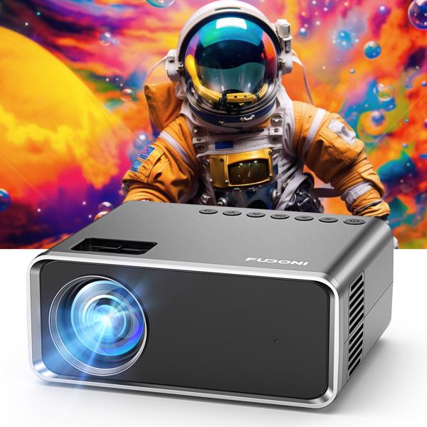 Projector With WiFi & Bluetooth, Upgraded 5G Portable Projector, Support 4K, Native 1080P, 12000 Lumens, Outdoor LED Movie
