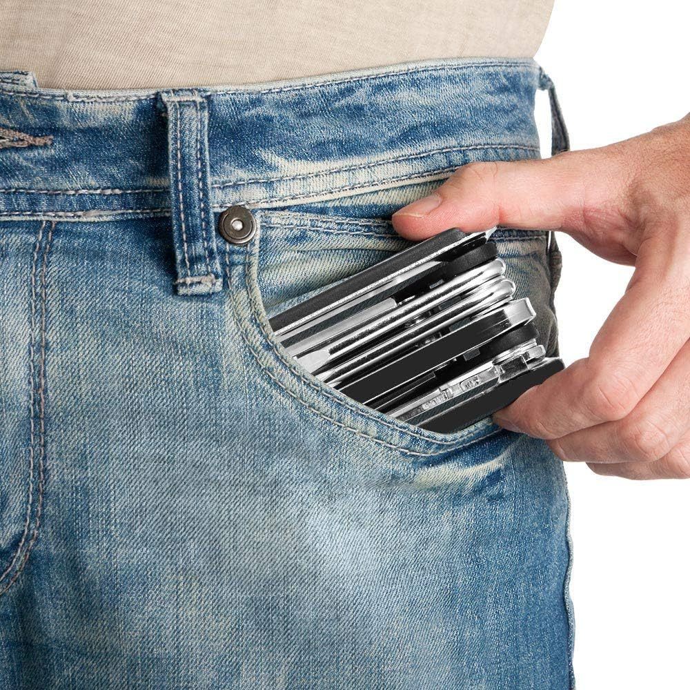 16-in-1 Heavy-Duty Bike Repair Kit With 16-ToolMultifunctional Hex Key Set Puncture Patch &Tire Repair Kit For Mountain Road BikesMotorcycles