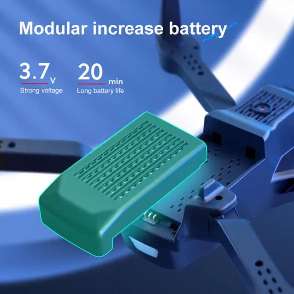 6K HD Dual Camera Foldable Drone with WiFi FPV – Beginner-Friendly Smart RC Quadcopter with Altitude Hold & One-Key Return