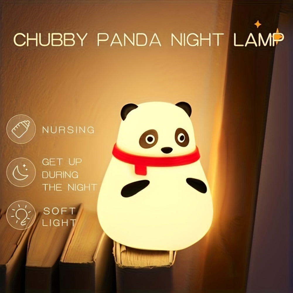 LED Cute Rainbow Light Changing Silicone Light Pat Control USB Charging Soft Silicone Light