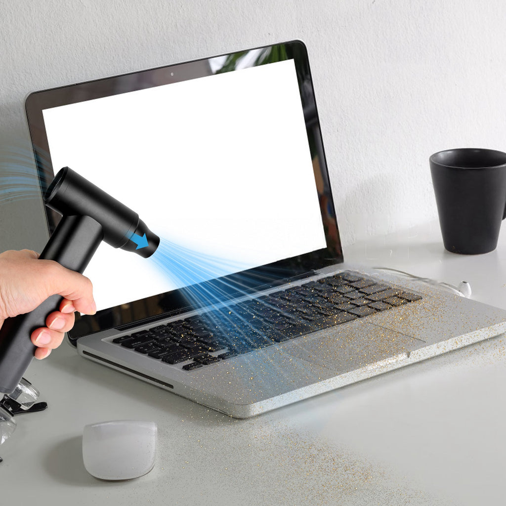 Compressed Air Duster Brushless Motor 1WmAh Battery Cordless Dust Blower Vacuum Cleaner Portable Jet Dry Blower For PC Keyboard Car Home