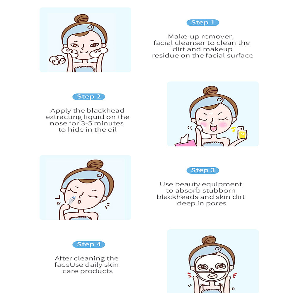 Electric Blackhead Remover Vacuum – Powerful Pore Suction Device for Blackheads, Acne & Deep Facial Cleansing