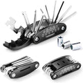 16-in-1 Heavy-Duty Bike Repair Kit With 16-ToolMultifunctional Hex Key Set Puncture Patch &Tire Repair Kit For Mountain Road BikesMotorcycles