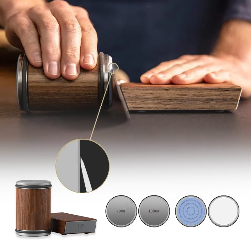 Adjustable Angle Roller Knife Sharpener – Tungsten Steel, Fast Precision Sharpening Tool