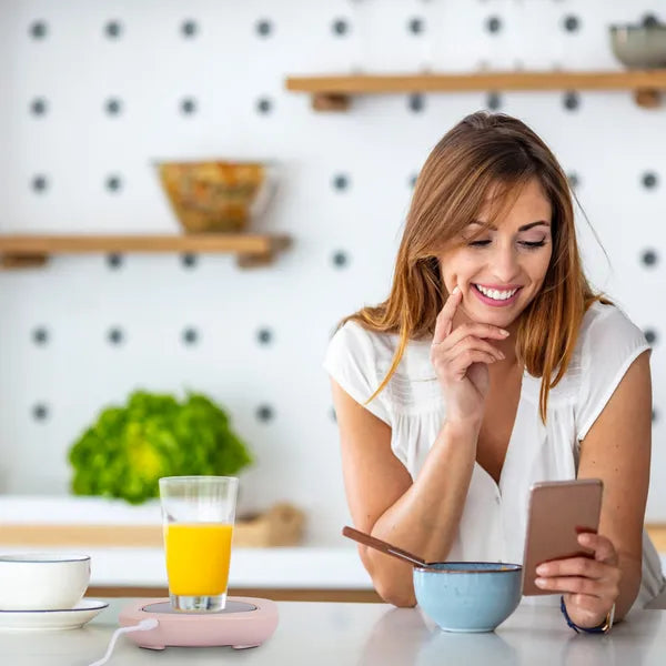 Electric Coffee Mug Warmer For Desk Auto Shut Off USB Tea Milk Beverage Cup 3 Temperature Setting