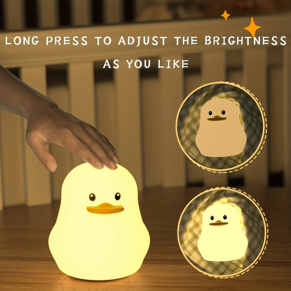 LED Cute Rainbow Light Changing Silicone Light Pat Control USB Charging Soft Silicone Light