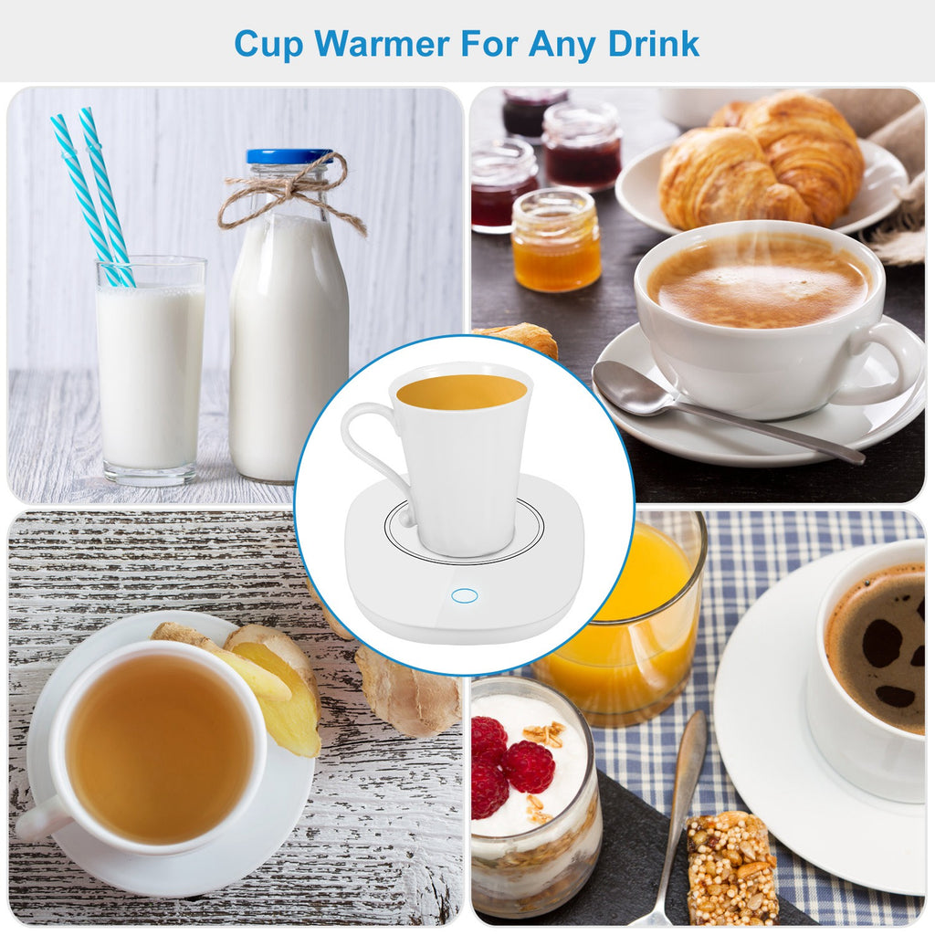 Coffee Mug Warmer Cup Warmer Auto Shut Off Coffee Tea Milk Electric Heater Pad Office Home Desk Electric Beverage Warmer Mat