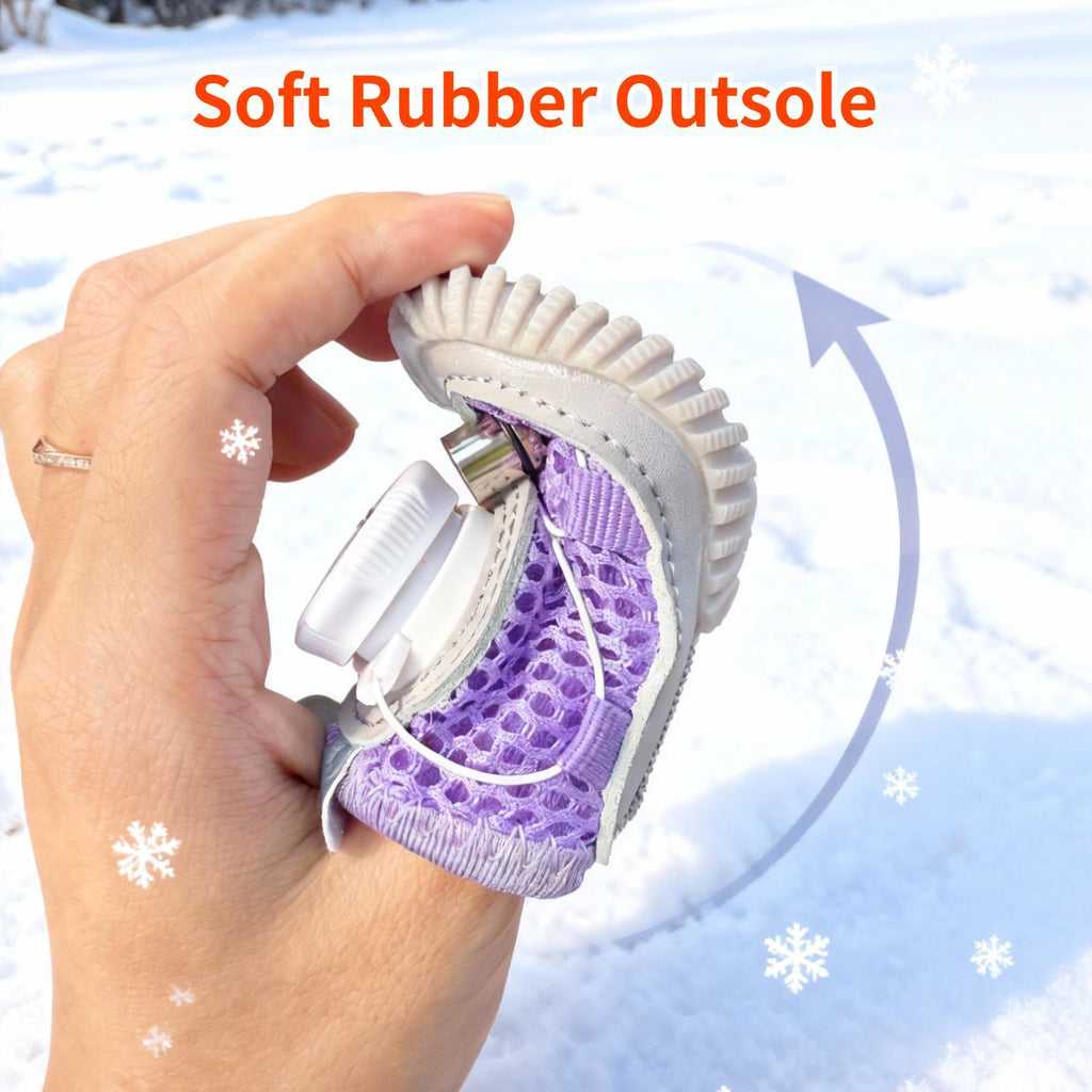 LED Light-Up Dog Shoes (4-Pack) – Anti-Slip Night Safety Boots for Small & Medium Dogs