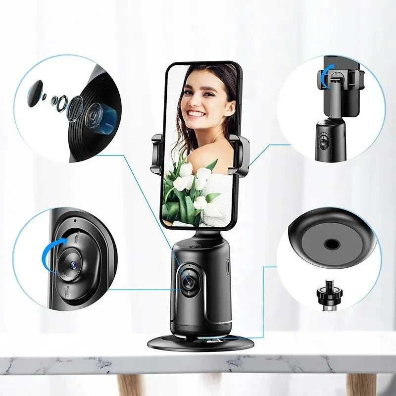 AI Smart Face‑Tracking Phone Holder — Vlog & Live Stream Stabilizer