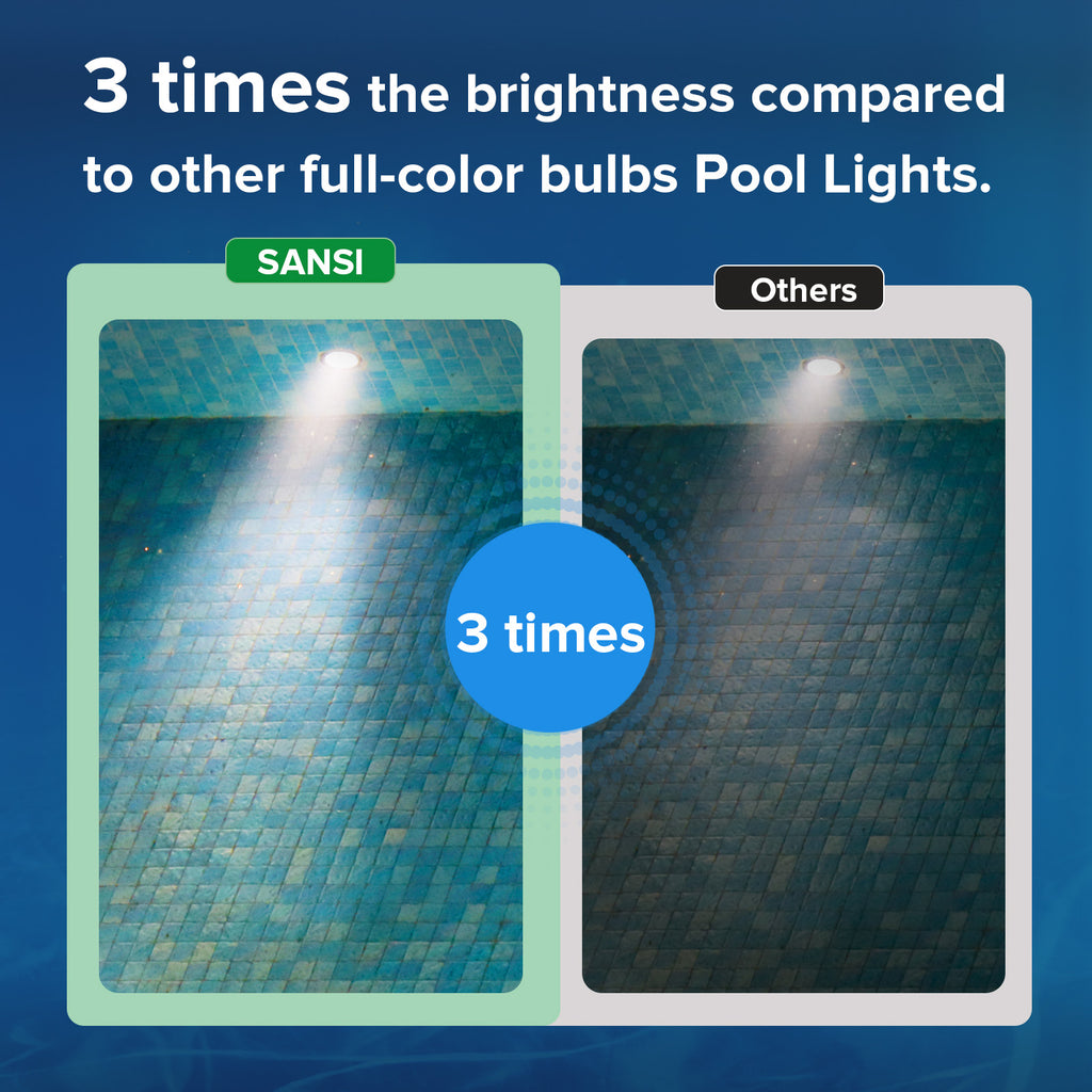 Waterproof RGB Pool Light, Summer Rechargeable 20Hrs Outdoor LED Lamp For Swimming Pool,Pond,Shower,Bath